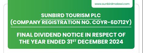 FINAL DIVIDEND NOTICE IN RESPECT OF THE YEAR ENDED 31ST DECEMBER 2024